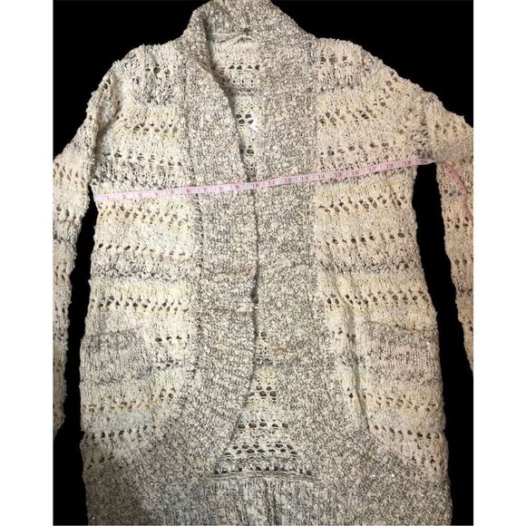 Anthropologie Knitted & Knotted Soubrette Marled Sequin Cardigan - Picture 11 of 12